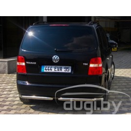 Задняя защита - углы для Volkswagen Touran